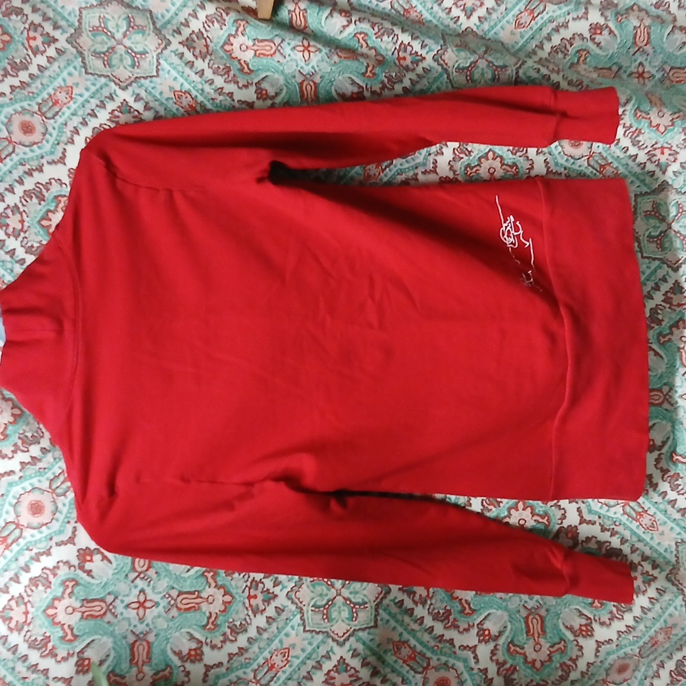 RARE Adidas Fancy Red V-Neck Sweater, Size M - Picture 13 of 13